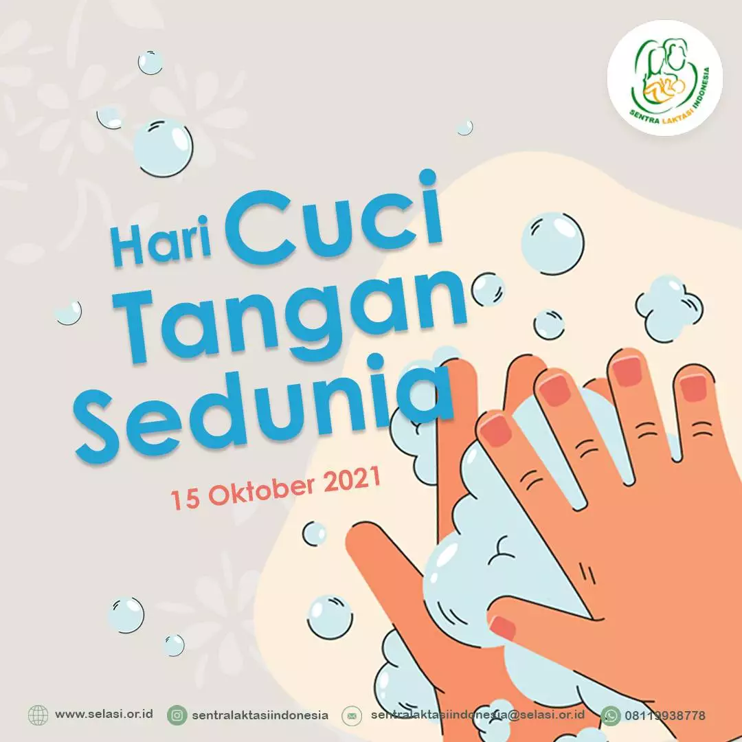 Hari Cuci Tangan Sedunia 2021 Yayasan Sentra Laktasi Indonesia